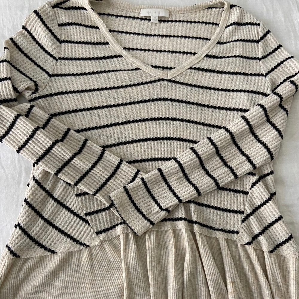 Anthropologie Waffle Sweater